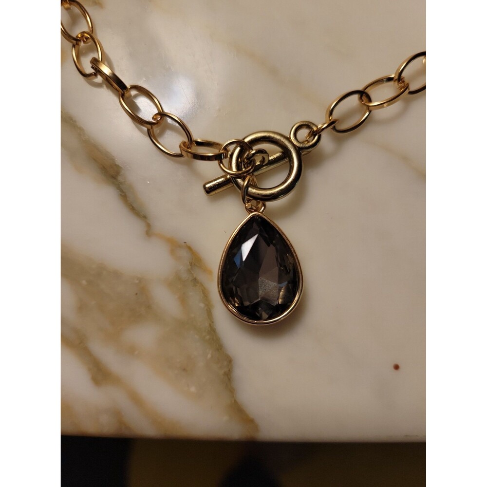 Paparazzi grey stone Necklace with earrings set - Picture 2 of 11